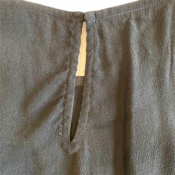 Madewell Black Ruffle Peplum Tank Top Large - Picture 6 of 10